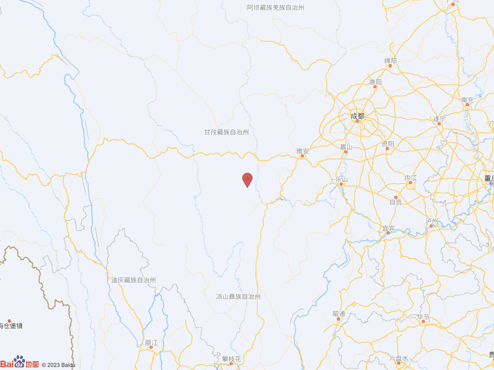 四川甘孜州泸定县（北纬29.55度，东经102.02度）发生3.1级地震