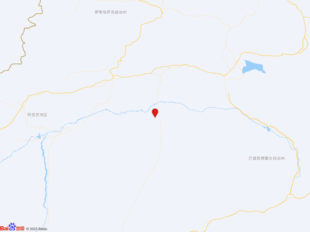 新疆巴音郭楞州尉犁县发生3.7级地震