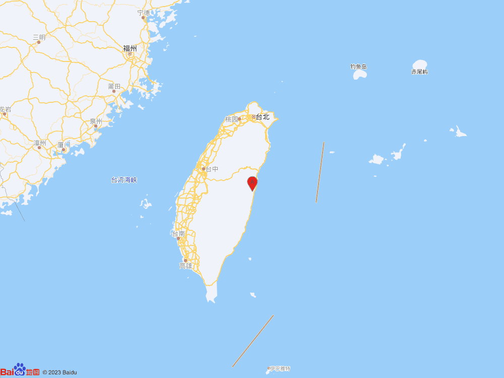 台湾花莲县发生4.0级地震